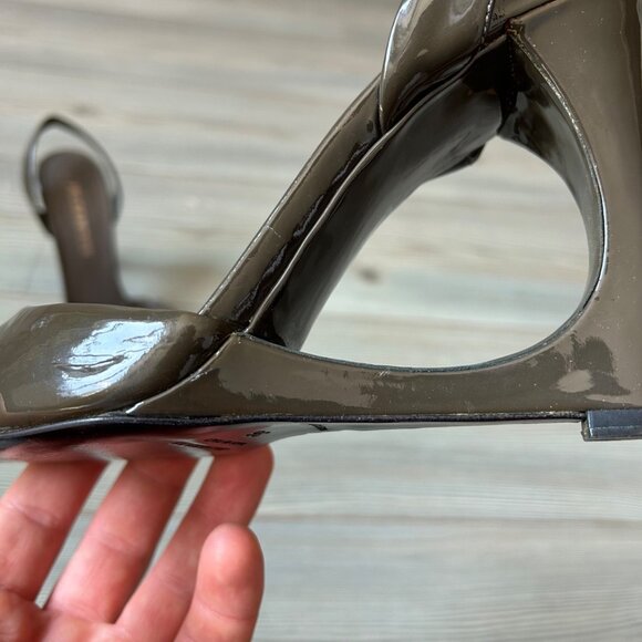 Jil Sander Patent Leather Olive Heels - Picture 9 of 9